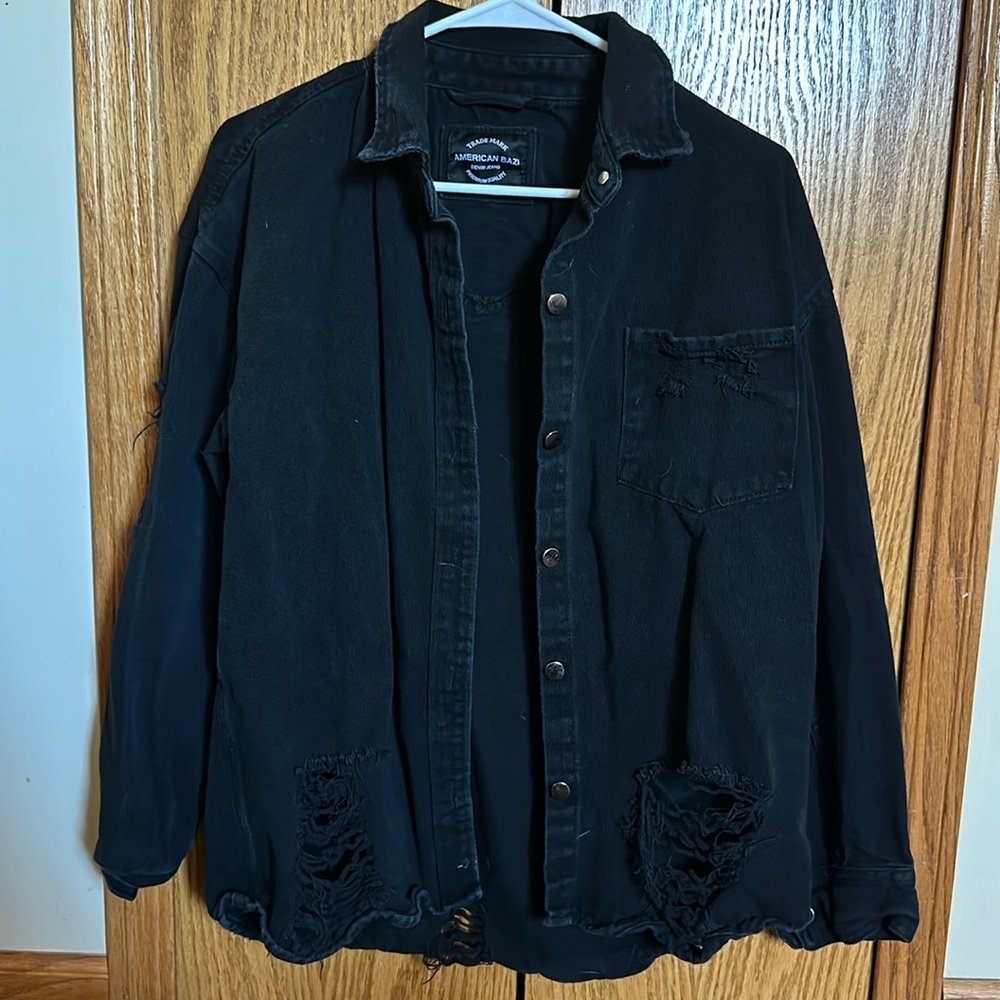 Distressed Denim Jacket